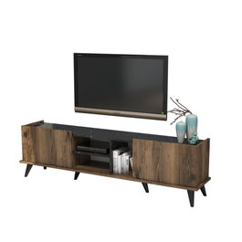 Hanah Home Elegante 1330 Soporte para TV Nogal y Negro